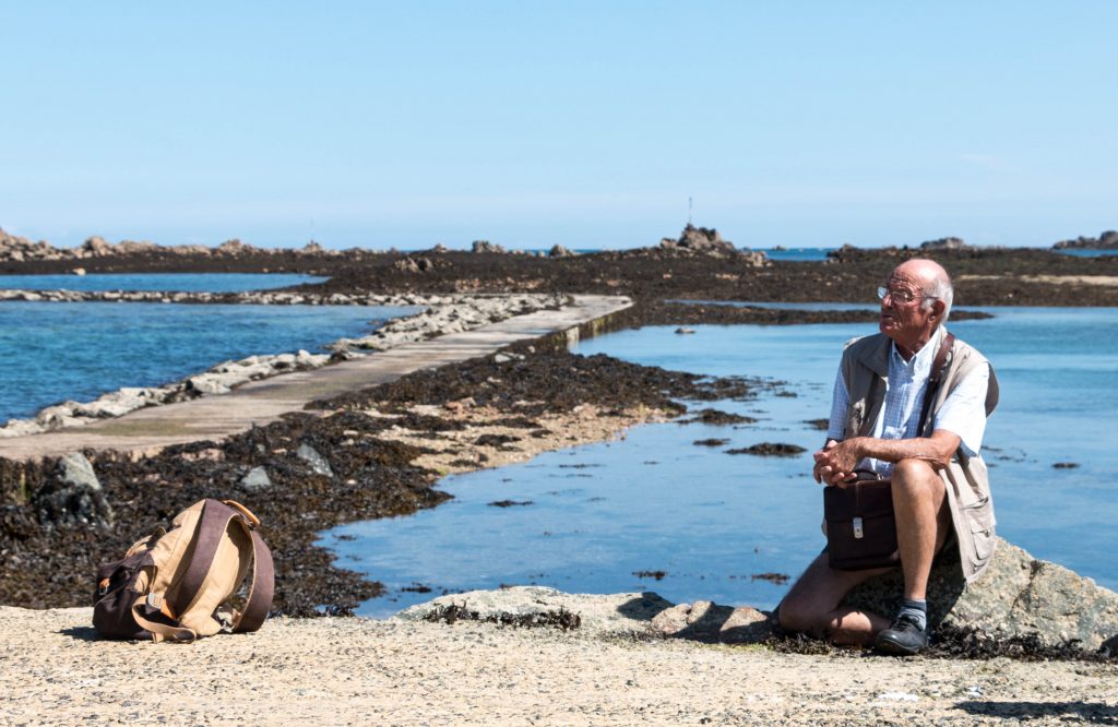 Le point de départ à la pointe de l'Arcouest